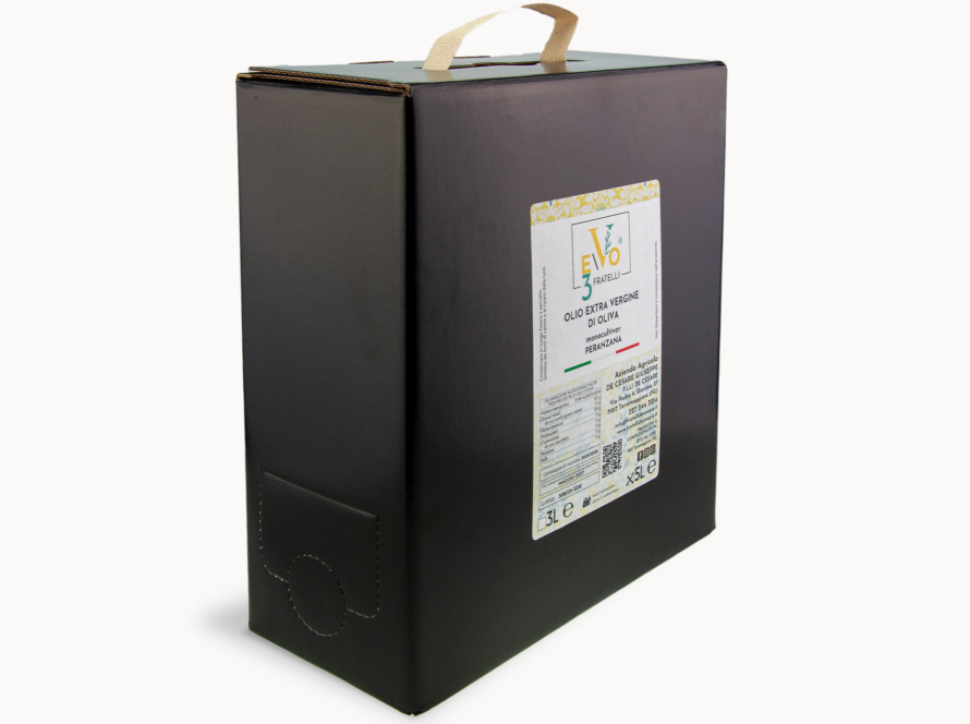 Olio Extravergine di Oliva Peranzana EVO 3 Fratelli - F.to Bag in Box 5lt
