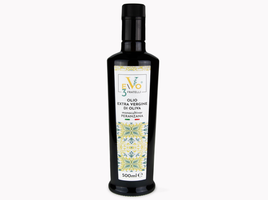 Olio Extravergine di Oliva Peranzana EVO 3 Fratelli - F.to Bottiglia 500ml